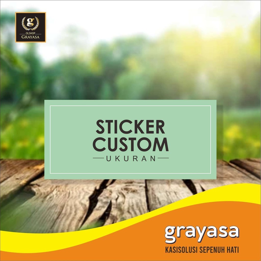

STICKER CUSTOM UKURAN (100 pc)