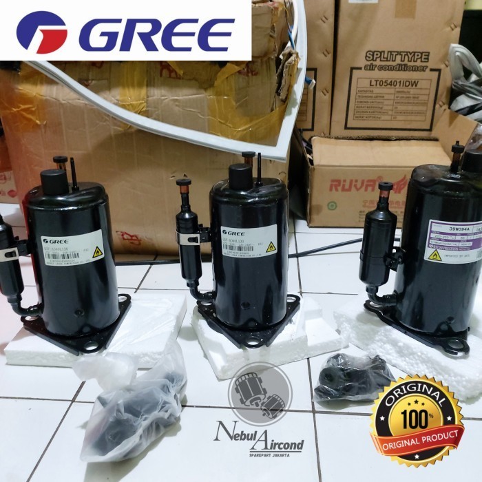 KOMPRESOR AC GREE QXF-A040L130 UNIT BARU 0.5 PK 1/2 PK R32 ORIGINAL