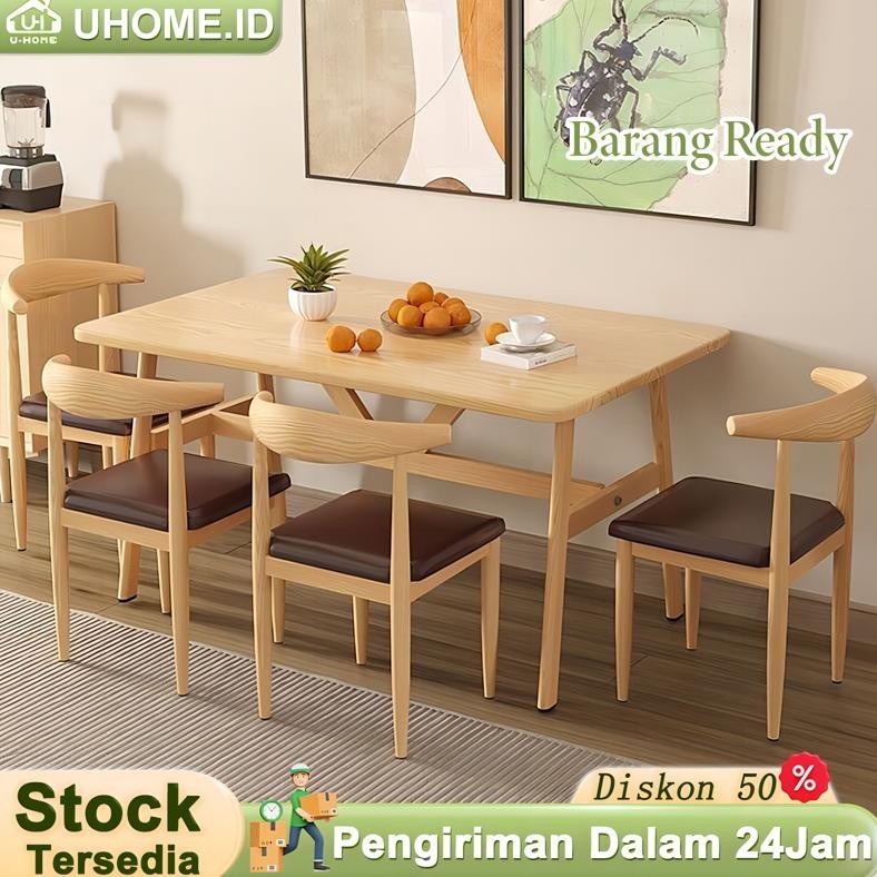 Kayu Solid Meja Makan Minimalis Meja Belajar Kayu Meja makan kayu solid Meja Makan Teras Meja Makan 