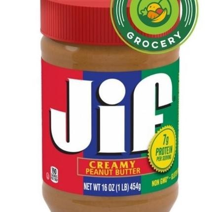 

Jif Creamy Peanut Butter Selai Kacang 16Oz 454Gr