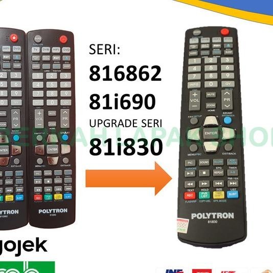 Remote Remot Tv Polytron Led Lcd 81G862 81I690