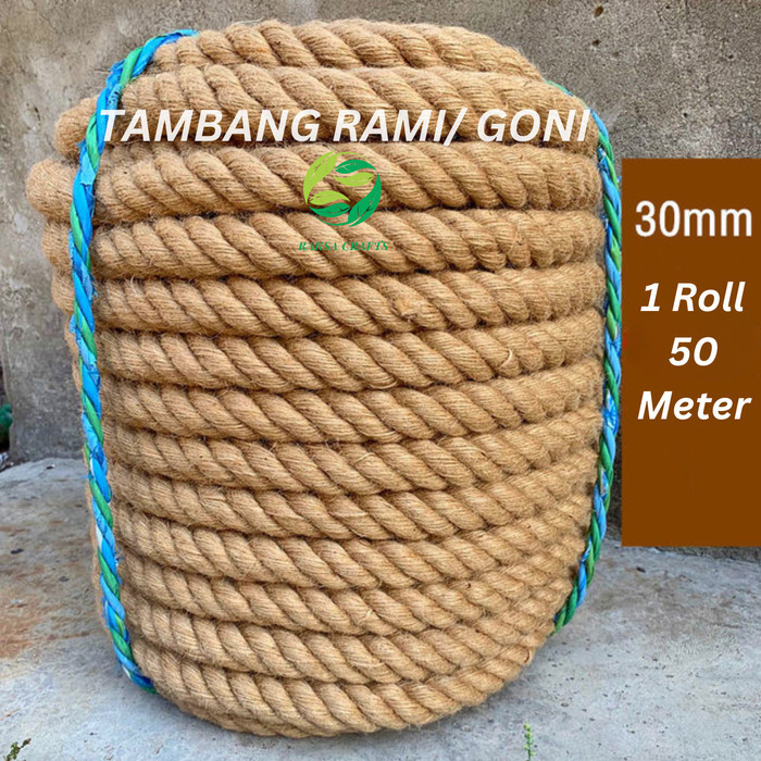$$$$] Tali Tambang 30mm PER ROLL Tali Manila Goni Dadung Tali Tarik Tambang