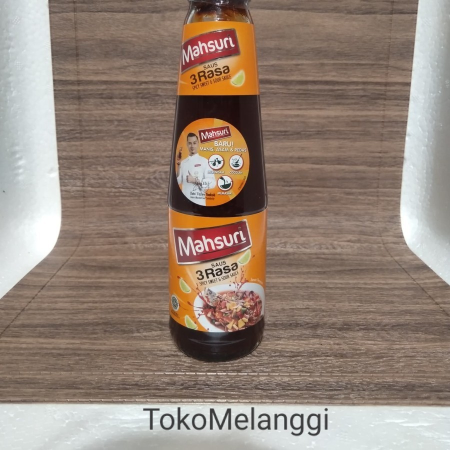 

MAHSURI SAUS TIGA RASA ( SPICY SWEET SOUR SAUCE ) 265GRAM