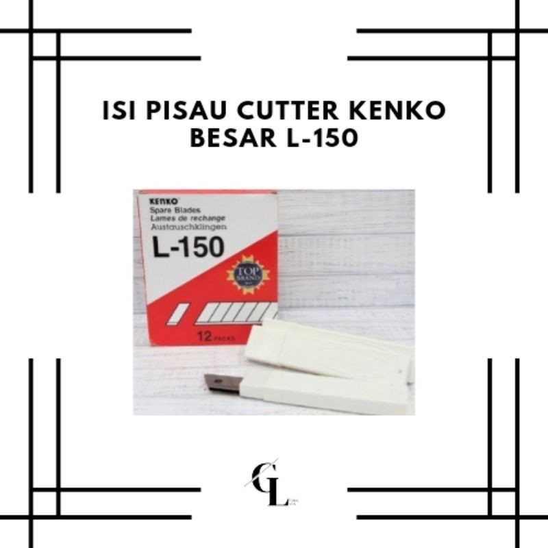 

Isi Pisau Cutter Kenko Besar L-150 - Per Tube Isi 5 pcs