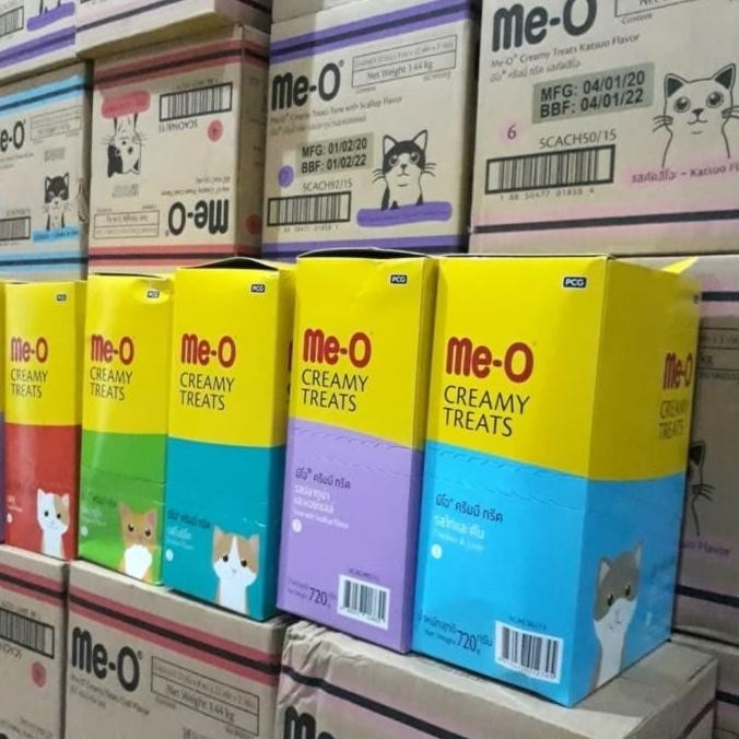 

(1box=12pcs) Meo Creamy Treats All Varian Snack Kucing Meo Liquid CS