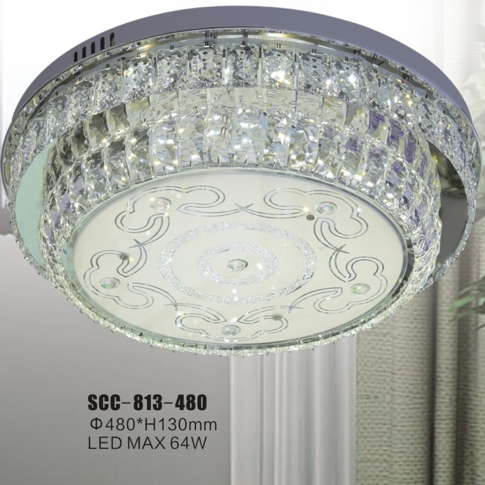 Lampu Hias Plafon Led Crystal Ruang Tamu Scc 813-480 Lampu