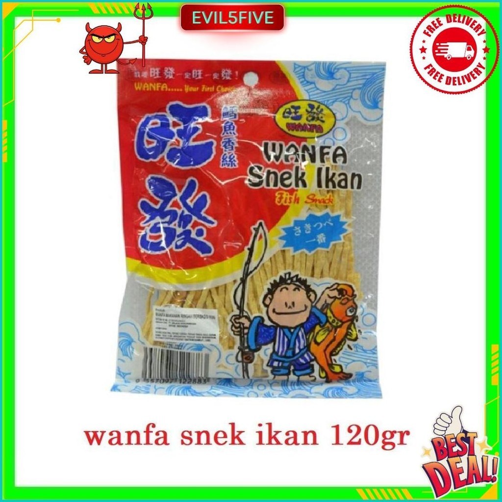 

Wanfa Dried Fish Fillet Snack 120Gr Snack Ikan 120G Original Produk