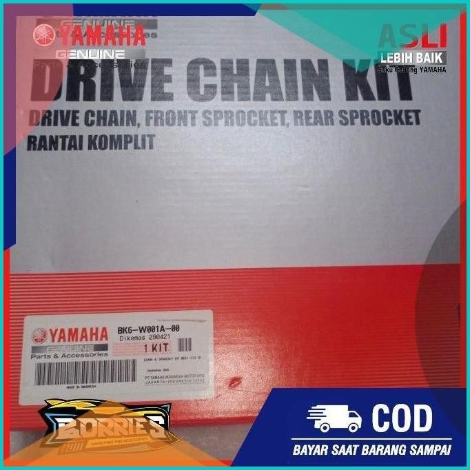 GEAR GIR RANTAI SET BK6 R15 R 15 V3 VVA LED MT 15 XSR 155 ORIGINAL ORI