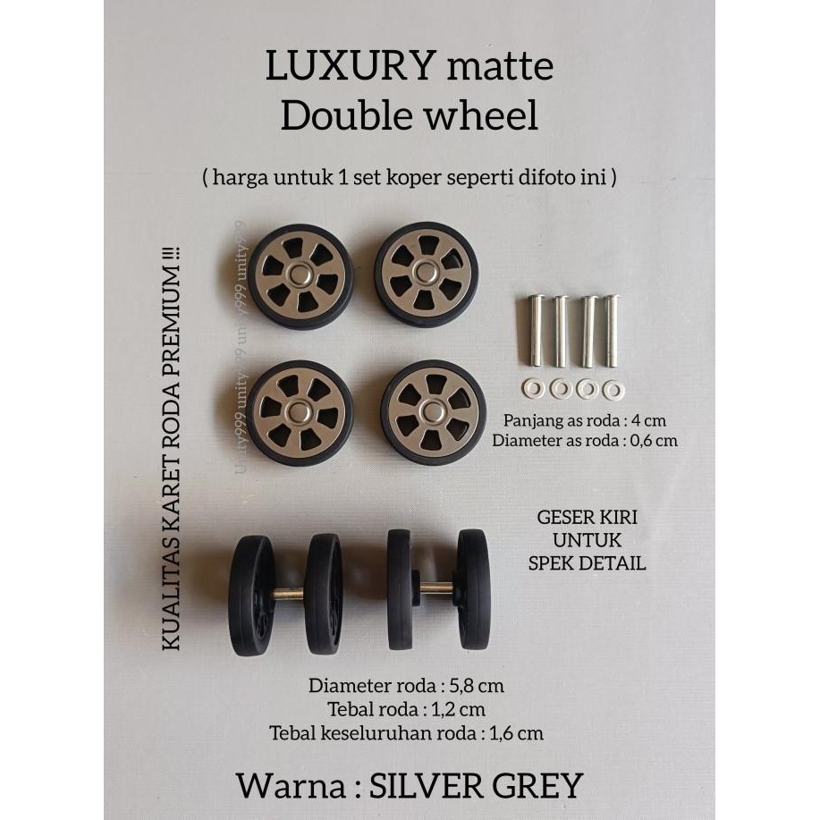 TERMURAH - roda koper roda koper pengganti roda koper dobel wheel roda koper 360
