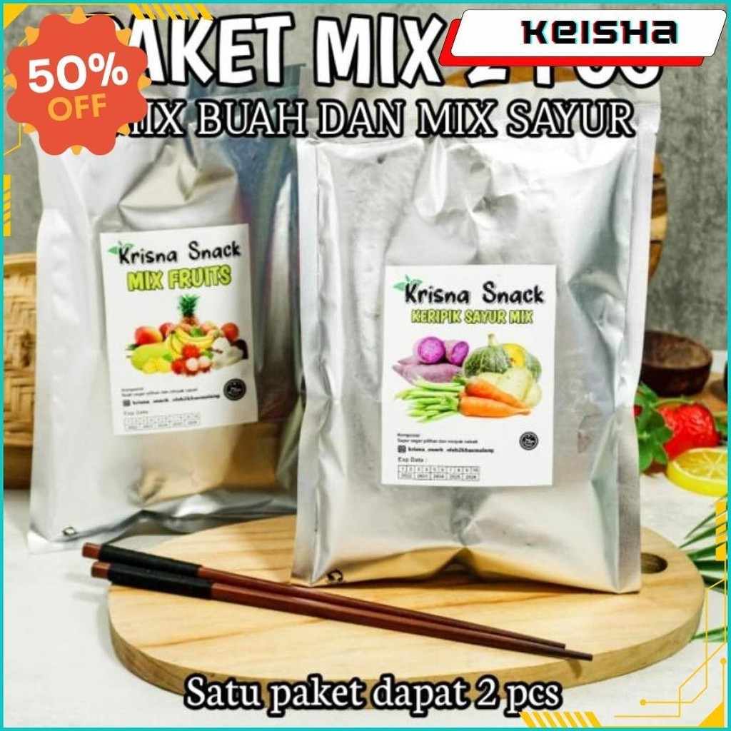 

Paket 2 Pcs Keripik Sayur Dan Buah 150Gr Siap Kirim