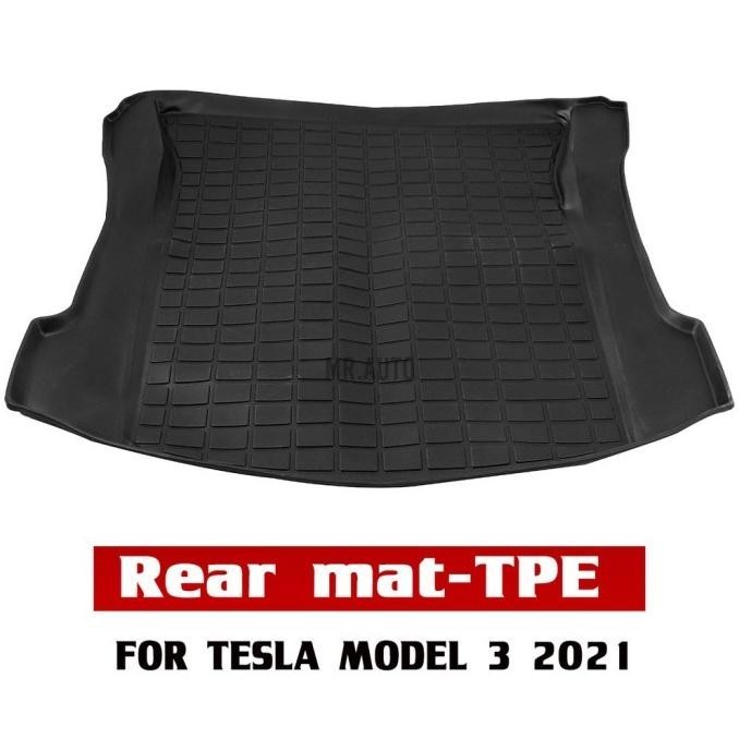 2021 Trunk Mat For Tesla Model 3 Tpe Car Front Rear Waterproof