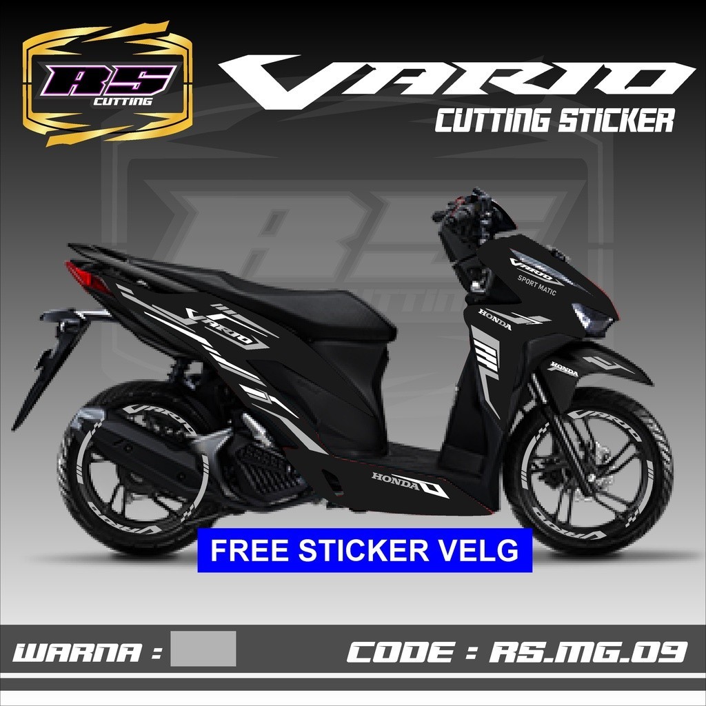 Cutting Sticker Vario - Aksesoris Motor Stiker Honda Vario 125 & 150 New Terbaru 2019 2020 2021 Free