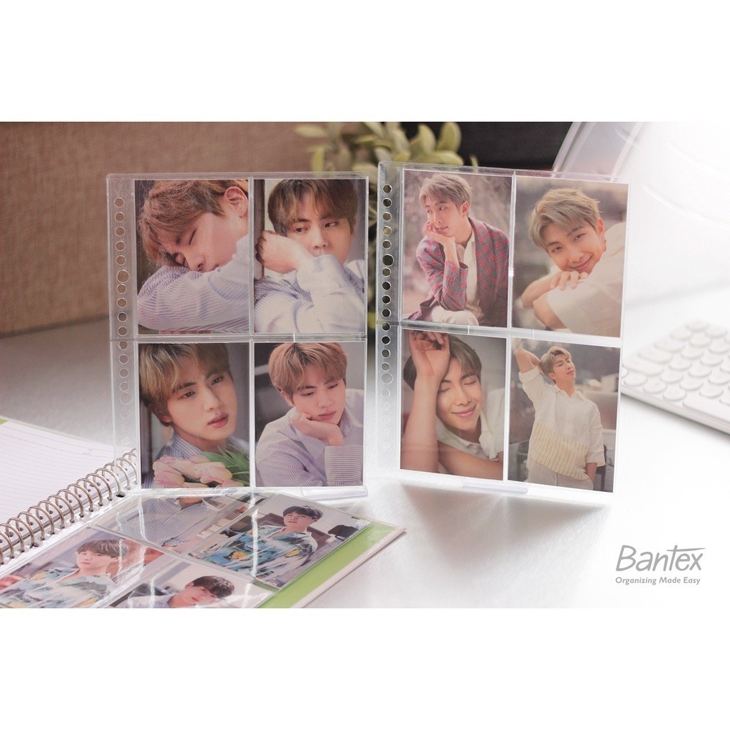 [Terminal Stationery 01]  Bantex Photocard Collector Pocket Sleeve A5 4P for 2 Ring/20 Ring Binder 2