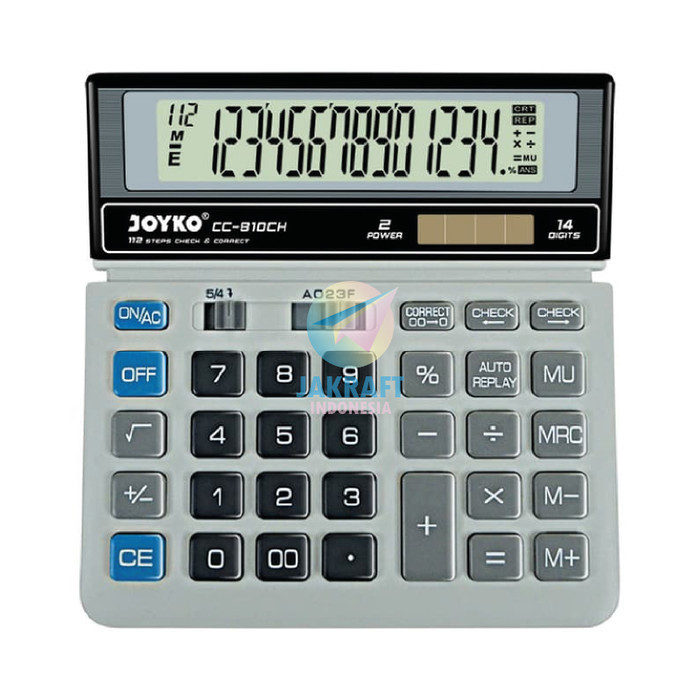 

Ready Kalkulator JOYKO CC-810CH Calculator 14 Digit Dual Power Check Correct
