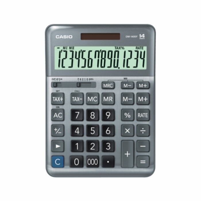 

Ready CASIO DM-1400 DESKTOP KALKULATOR / CALCULATOR KANTOR MEJA DM1400