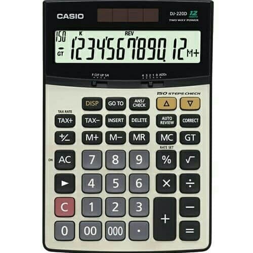 

Ready KALKULATOR/CALCULATOR DESKTOP CASIO DJ 220/CHECK&CORRECT#ORIGINAL