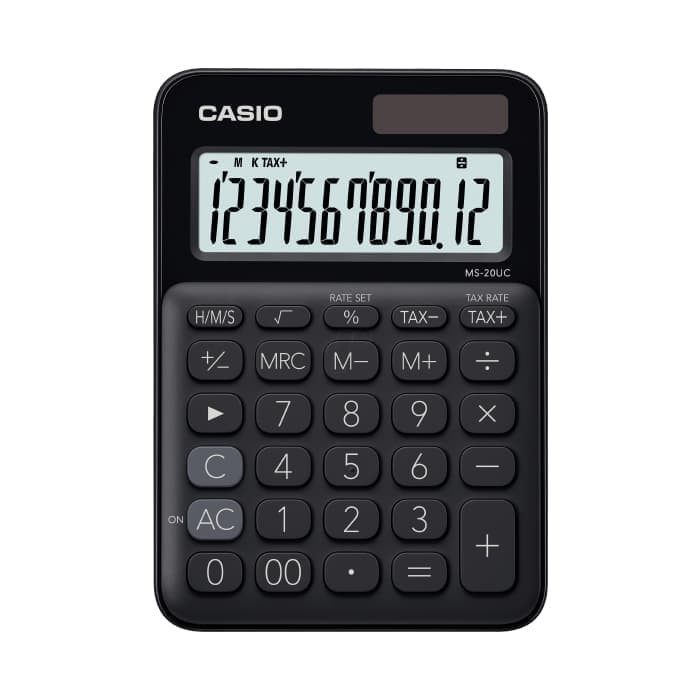 

Ready CASIO Colorful Calculator MS-20UC-Black