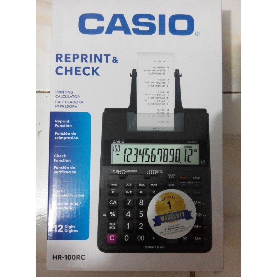 

Ready Casio HR-100RC ORIGINAL