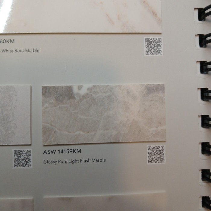Hpl Aica Asw 14159 Km Glossy Pure Light Flash Marble