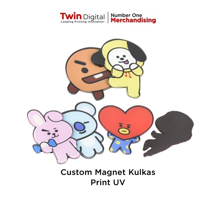 Cetak Custom Tempelan Kulkas - Tempelan Magnet