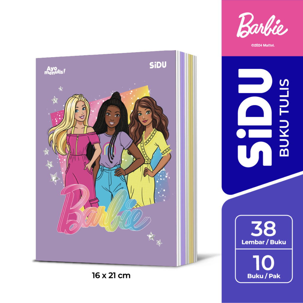 

BH01 [ONE's Stationery] SiDU Buku Tulis Barbie 38 Lembar - 10 Buku