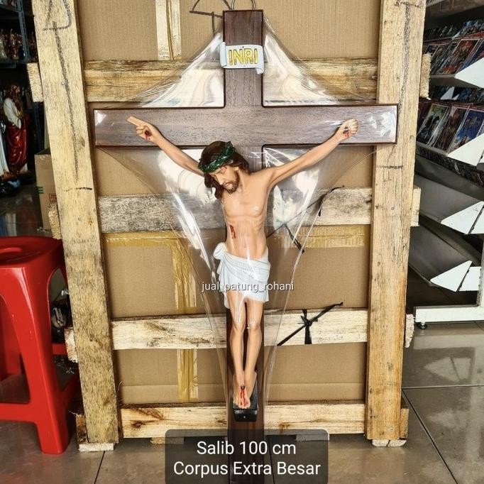 Salib Dinding Yesus 100 cm Corpus Besar WS04