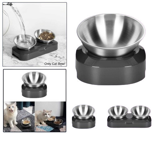 Produk [READY] Promo Mangkuk Tempat Makan Hewan Peliharaan Kucing Anjing Pet Food Stainless