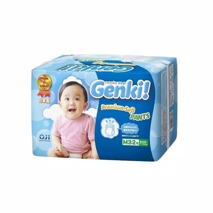 Nepia Genki Pants M 32 / Nepia Genki Diapers Pants M32