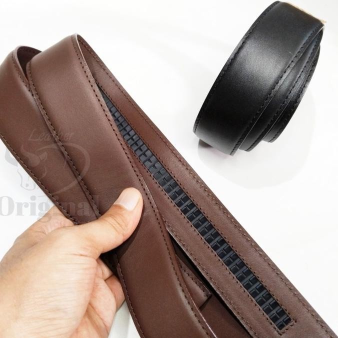 Tali sabuk Ikat Pinggang Pria ORIGINAL Kulit Asli Model REL H24M