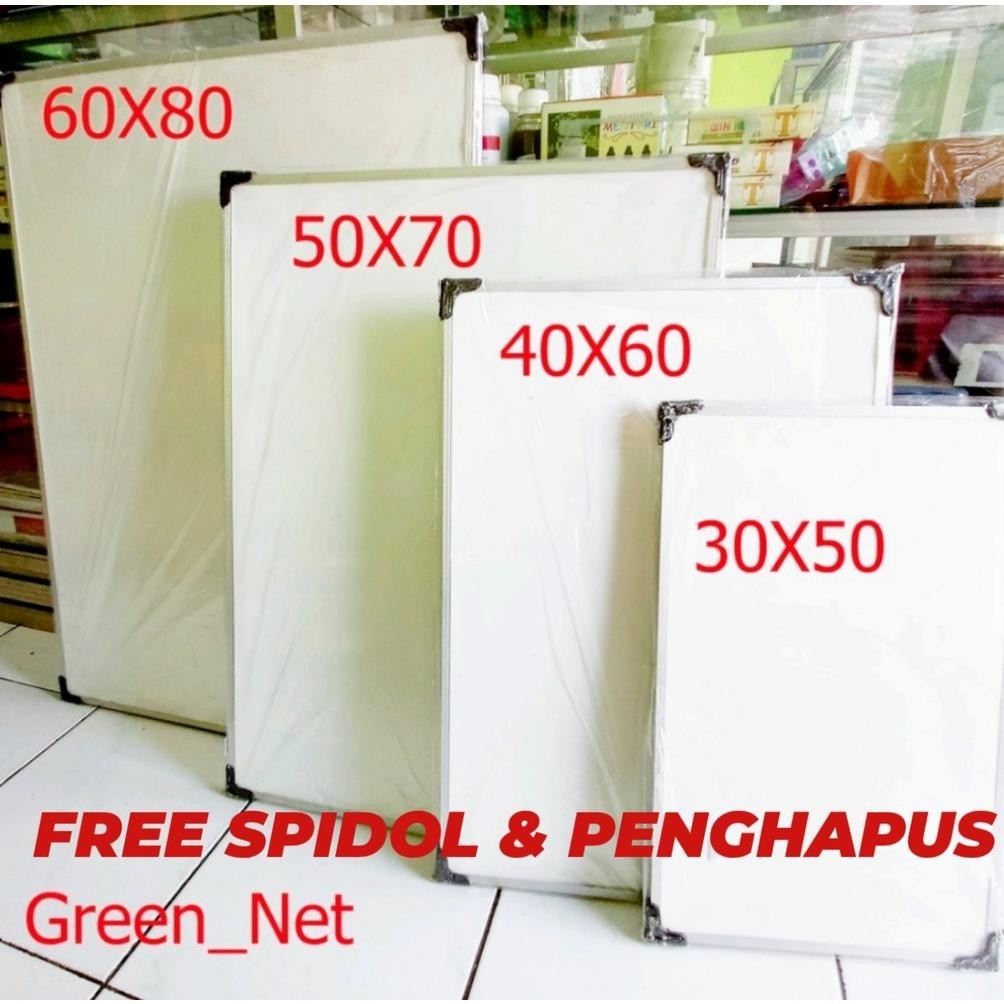 

dvc-78 Papan Tulis Spidol dan Kapur Whiteboard / Blackboard Ukuran 40X60 (FREE SPIDOL DAN PENGHAPUS) Sale