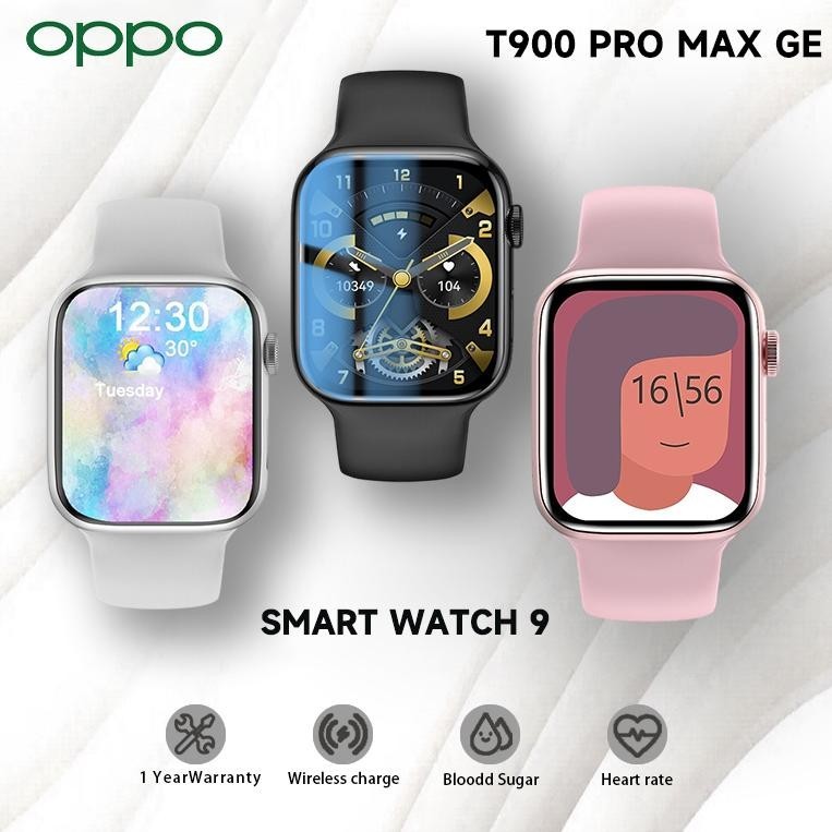 CXV-38 [Bisa COD] OPPO Original SmartWatch T900 PRO MAX GE 2.3Inci Layar Sentuh 49Mm Layar Penuh Tah