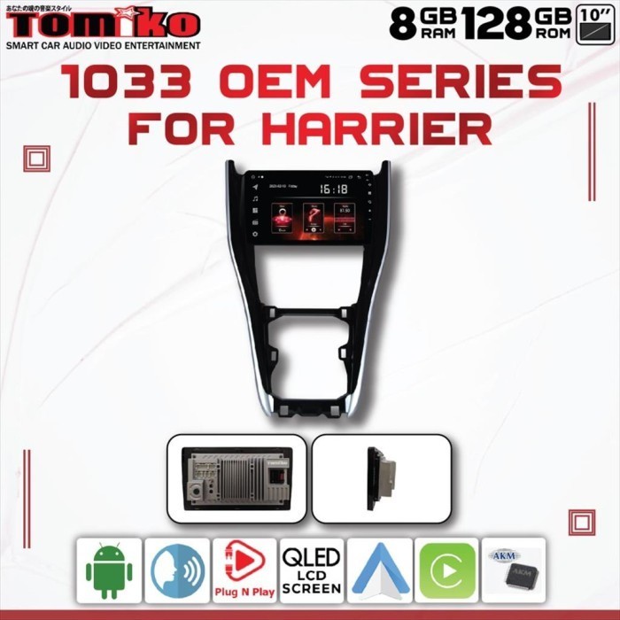 Head Unit Android Tomiko 1033 For Toyota New Harrier