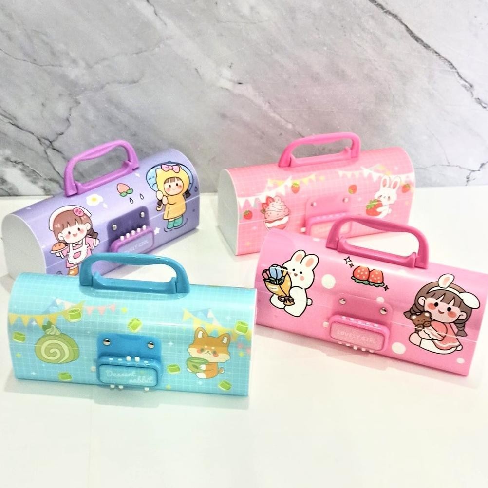 

Ex45 Kotak Pensil Mika PVC Tebal + Kode 2 Susun KAX300 + White Board / Pencil Case / Tepak Pensil / Tempat Pensil / Boks Pensil / Box Pen Berkualitas