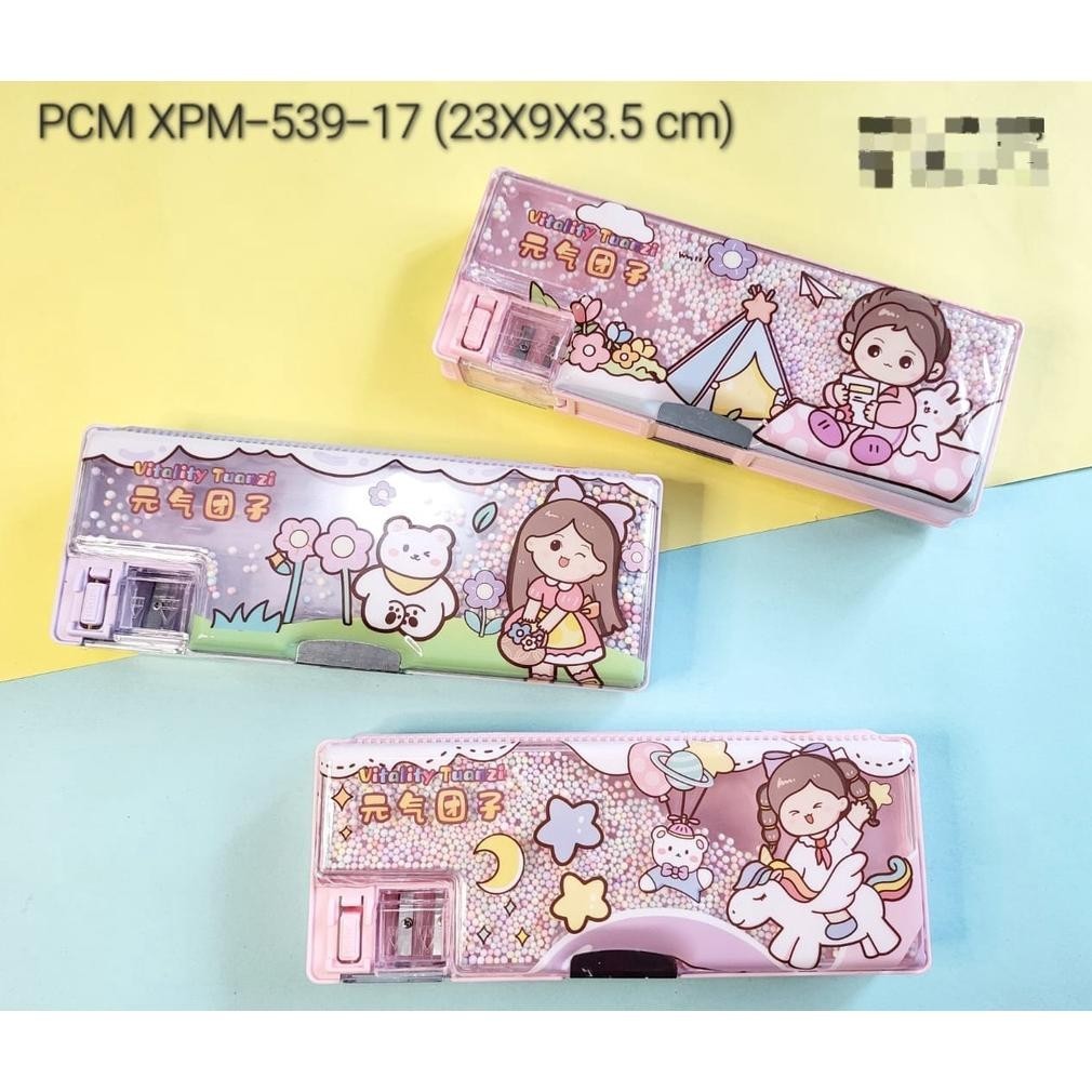 

sd-5 KOTAK PENSIL MAGNET ada SPRINGKLE PENCIL CASE Premium