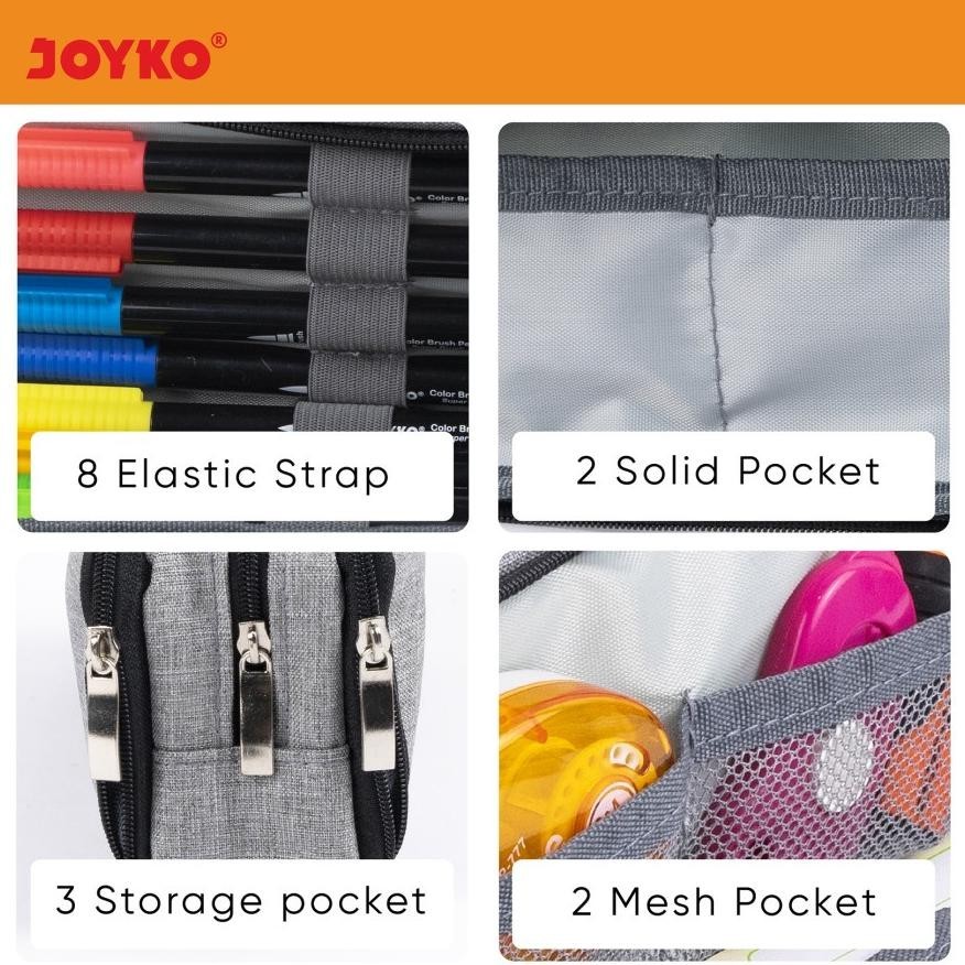 

COD Joyko Pencil Case Tempat Pensil Kotak PC-5006 Kotak Bahan Kain Sale