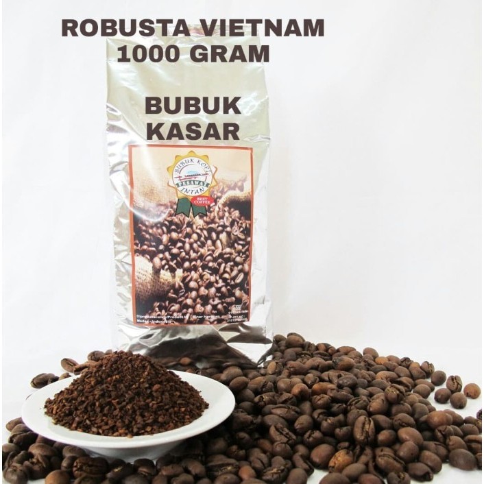 

Secrenada - Kopi Robusta Vietnam 1000 Gram / Kopi Vietnam - Bubuk Kasar