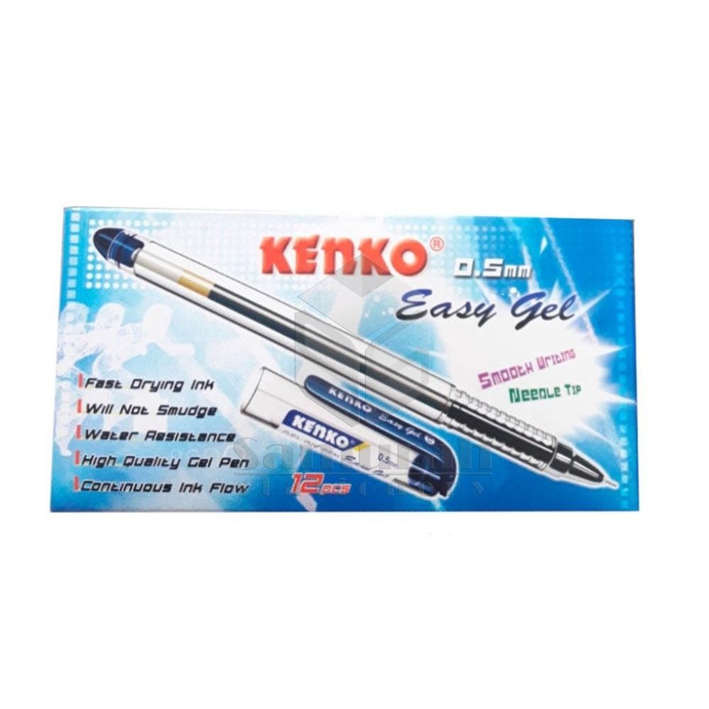 

gh-67 Pen Gel Kenko Easy Gel 0.5 mm / Pen Gel Cair 0.5mm / Pulpen Cair Kenko .05 mm / Pena Lancip Cair Gel Viral