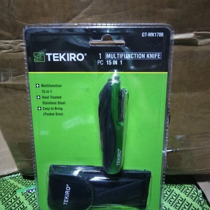 best produk] pisau lipat multifungsi 15 in 1 tekiro