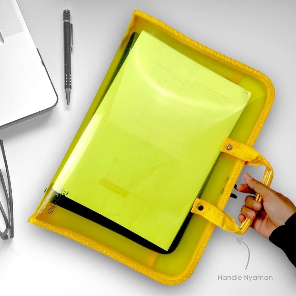 

My56 TOPLA Zipper File 1928 - Tas Sekolah & Penyimpanan Dokumen F4 dengan Slot Jaring Alat Tulis Terlaris