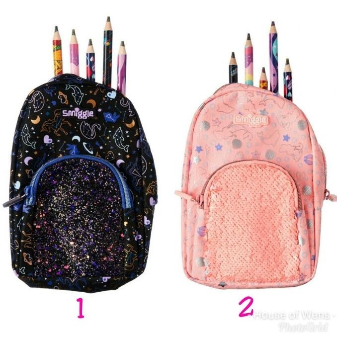 

SMIGGLE GLITZ MINI BACKPACK PENCIL CASE - TEMPAT PENSIL SMIGGLE