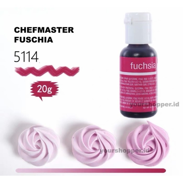 

Terlaris Fuschia Chefmaster - food coloring SALE