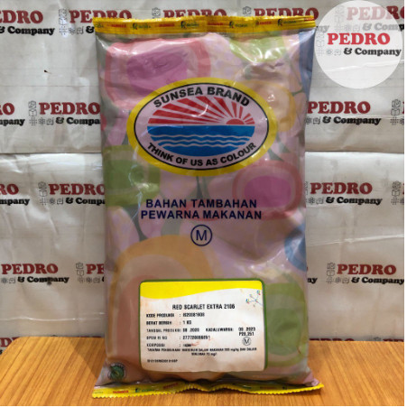 

Terlaris Sunsea brand pewarna makanan color (red scarlet extra 2106) merah 1 kg SALE