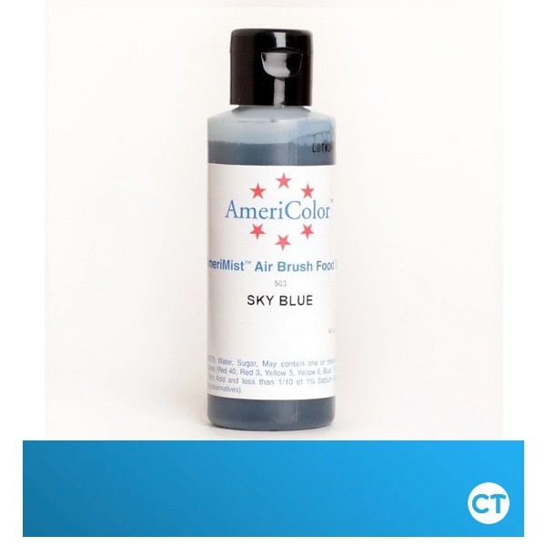 

Terlaris Americolor Airbrush Food Color - Sky Blue 128gr SALE