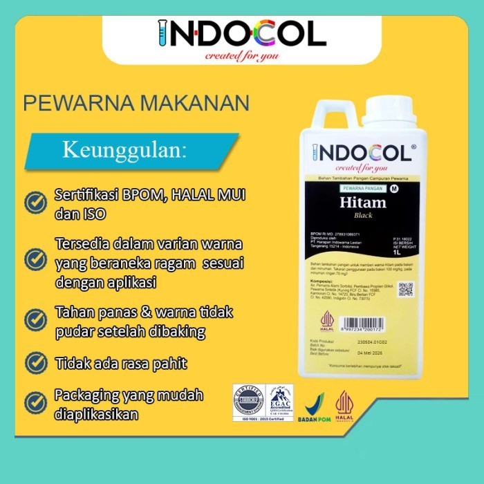 

Terlaris INDOCOL PEWARNA CAIR HITAM (1 LITER) SALE