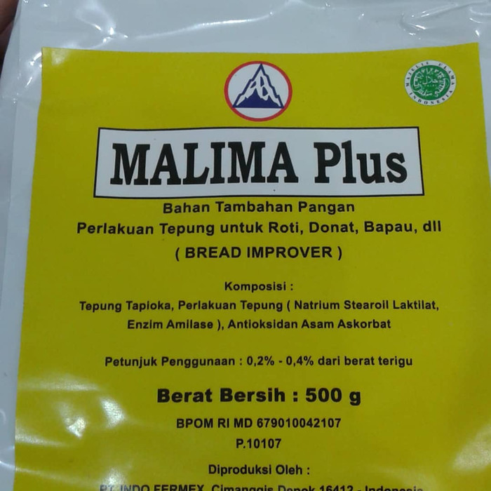 

Terlaris malima plus / pengembang roti / pelembut roti 500gr SALE