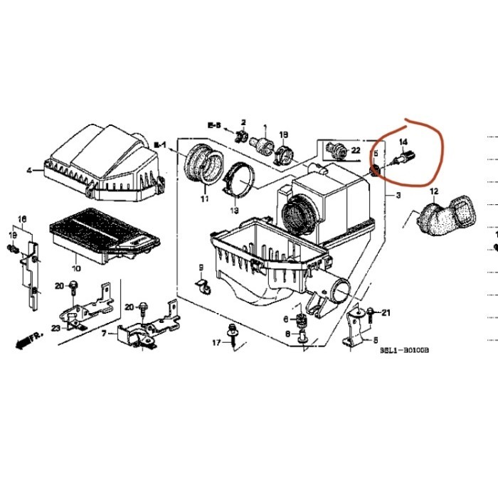 New Sensor Iat Air Temperatur Jazz,City,Stream,Crv,Odyssey,Elysion Kode Ams17