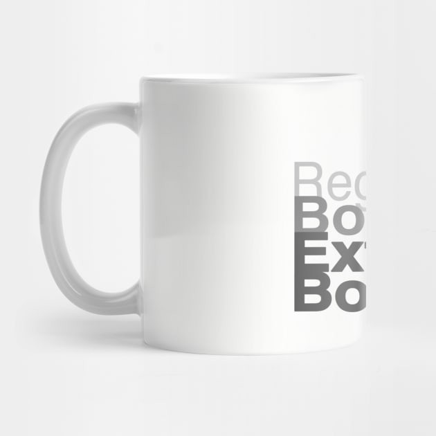 Mug Kopi Ringan Reguler Tebal dan Ekstra Tebal Light Regular Bold and Extra Bold Coffee Mug