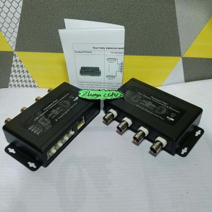 Video Balun 4Ch Passive Cctv