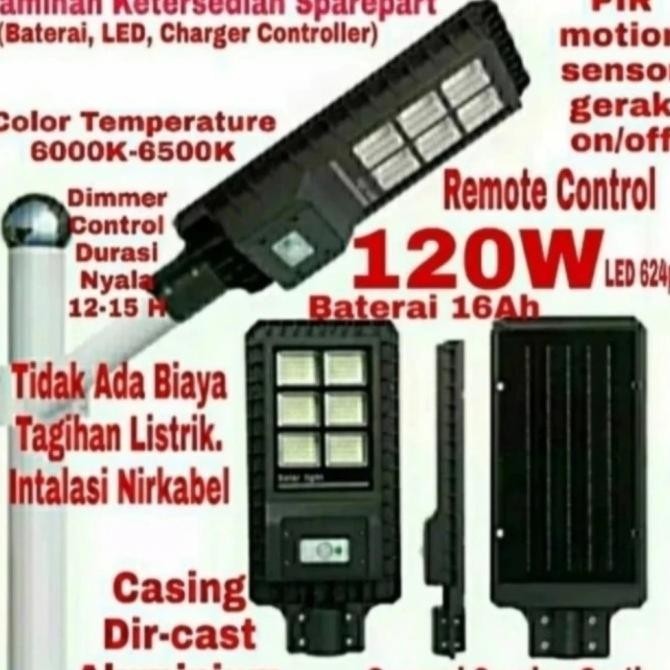 Lampu Jalan Solar Cell / Pju Led 60 Watt / Solar Street Light 60 Watt