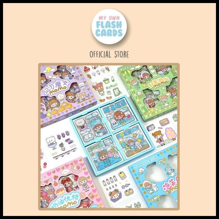 

100Pcs Korean Aesthetic Cute Pet Waterproof Sticker Stiker Korea Lucu